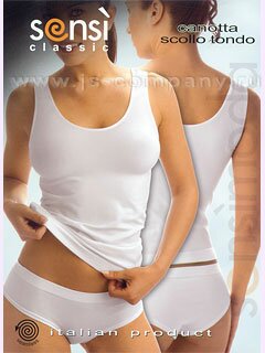 Майка CANOTTA SCOLLO TONDO