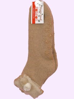 ANGORA SMALL POM POM ABS носки