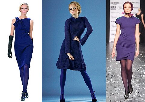 синие колготки купить